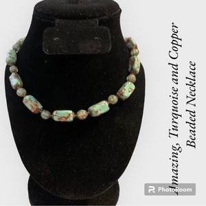 Gorgeous, Turquoise, Beaded Necklace 🤩